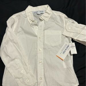 Old Navy Boys White Button Down Shirt New with Tags size XS